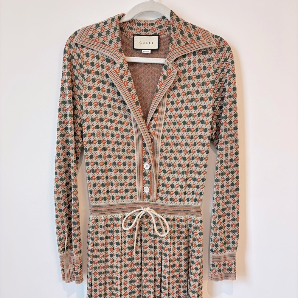 Gucci Patterned Knit Dress